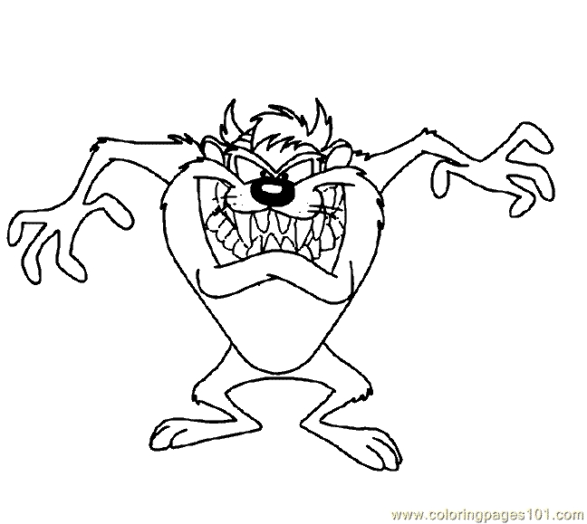 Sun devils coloring pages tazmanian devil taz coloring page coloring page free taz devil â gender desk