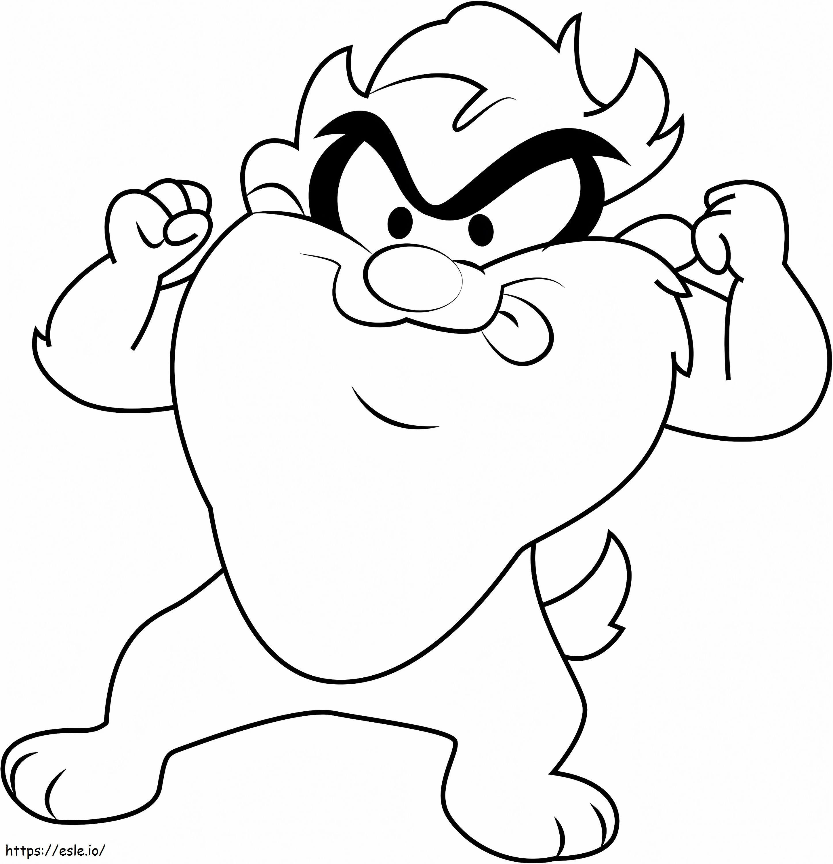 Cool baby taz a coloring page