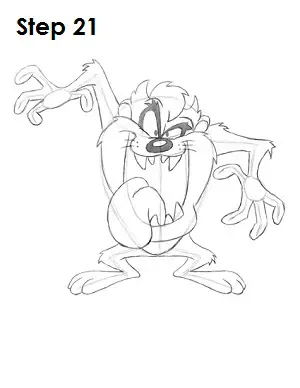 How to draw taz