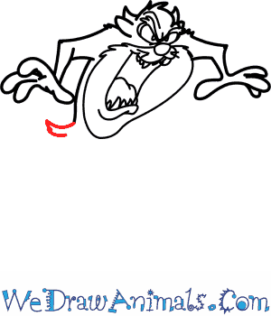 How to draw taz from looney tunes