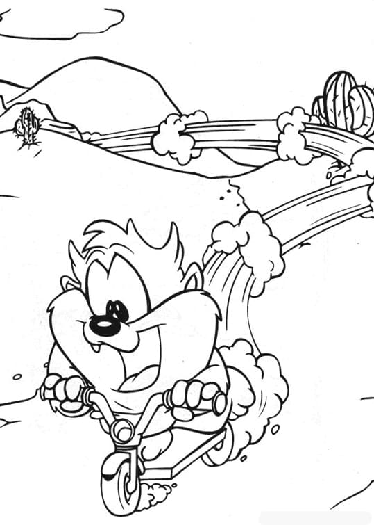 Taz coloring pages