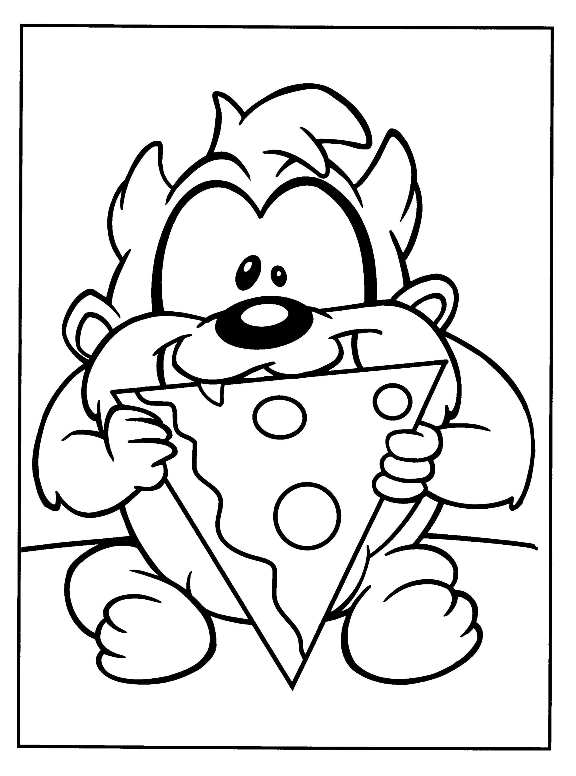 Taz coloring pages