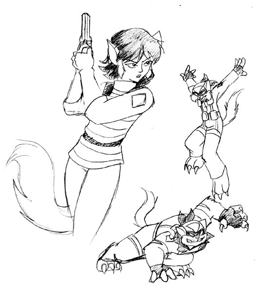 Swat kats felina sketch by ty