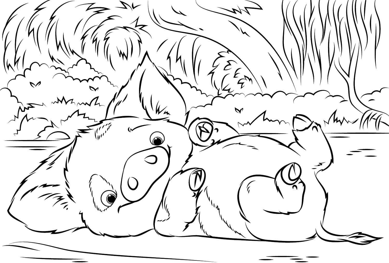 Moana coloring pages download and print for free