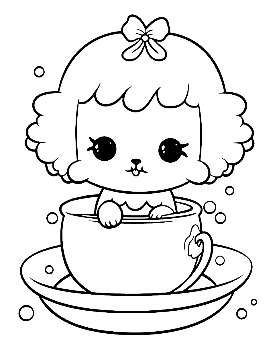 Kawaii coloring pages free printable sheets