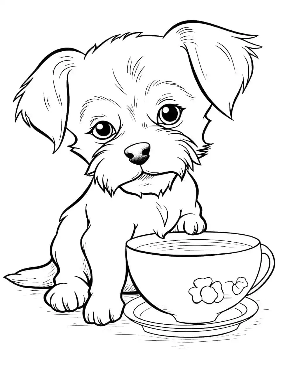 Dog coloring pages free printable sheets