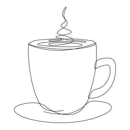 Coffee cup coloring page stock vector illustration and royalty free coffee cup coloring page clipart