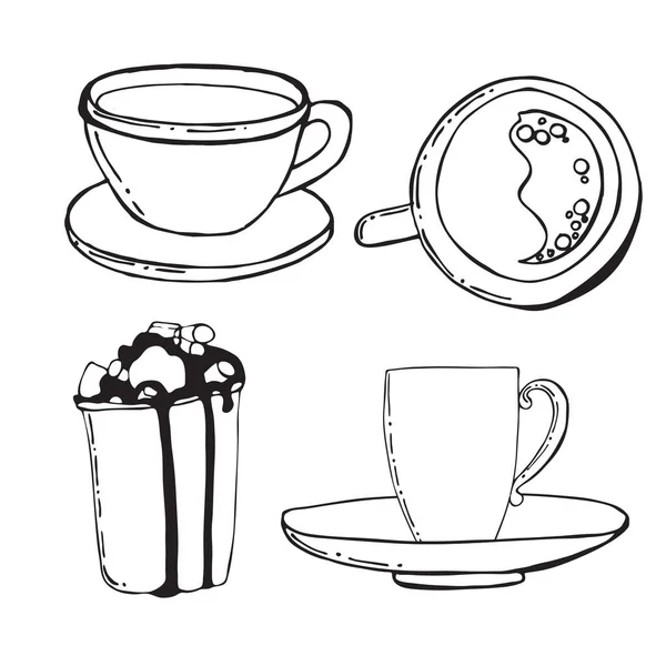 Tea cups drawing stock photos royalty free tea cups drawing images