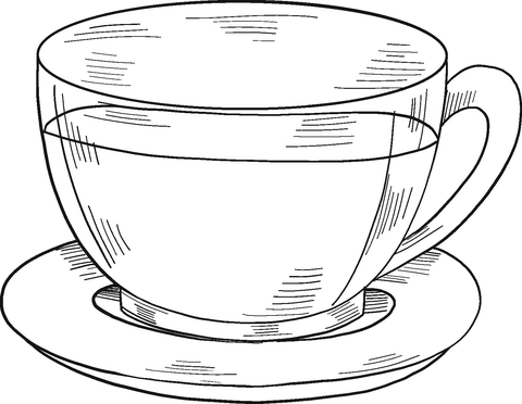 Cup of tea coloring page free printable coloring pages