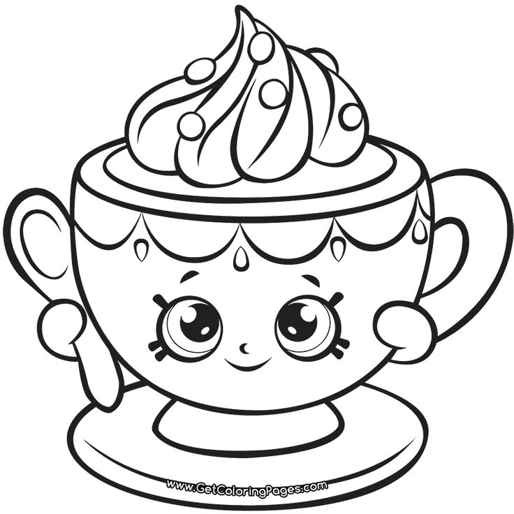 Shopkins tiny teacup coloring page shopkins colouring pages cute coloring pages shopkin coloring pages