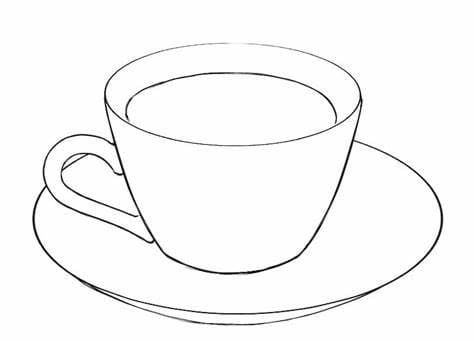 Amazing cup coloring page