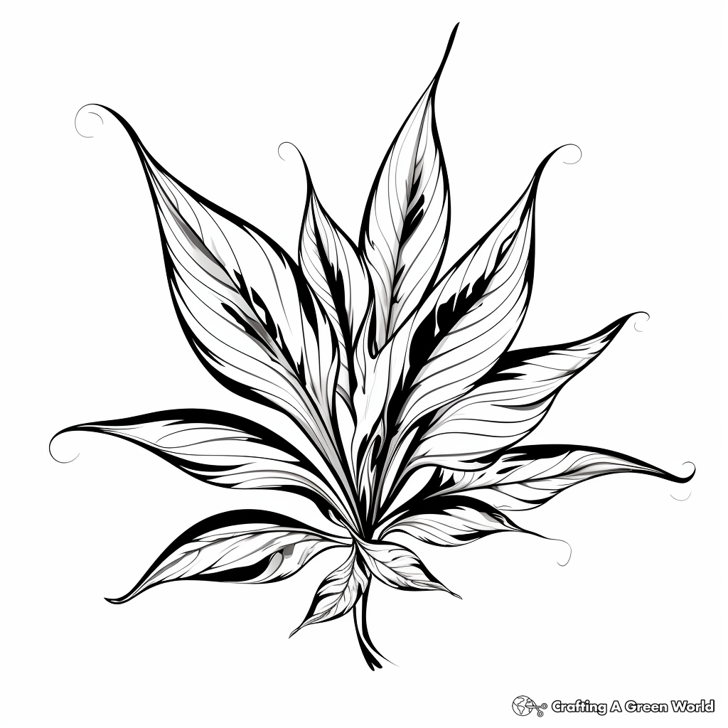 Weed coloring pages