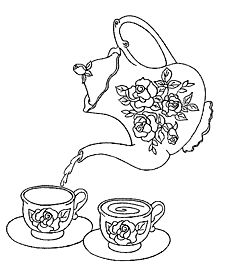 Tea party coloring pages ideas coloring pages coloring books colouring pages