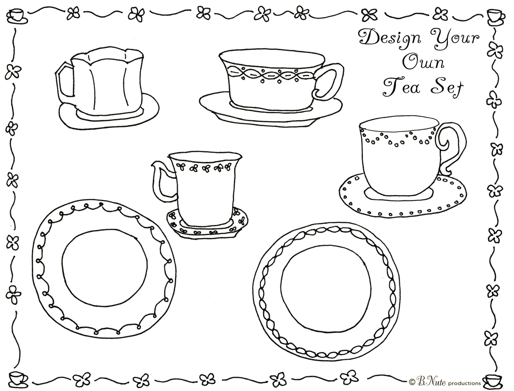 Productions tea party art activity ideas