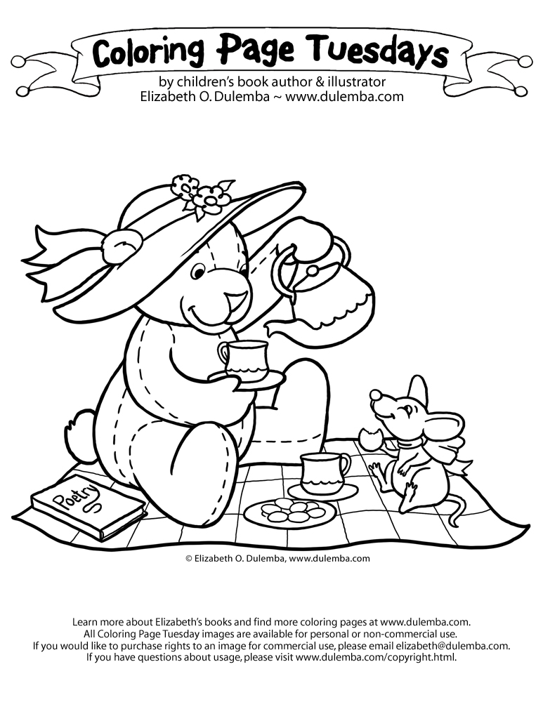 Coloring page tuesday