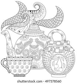 Teapot coloring pages images stock photos d objects vectors