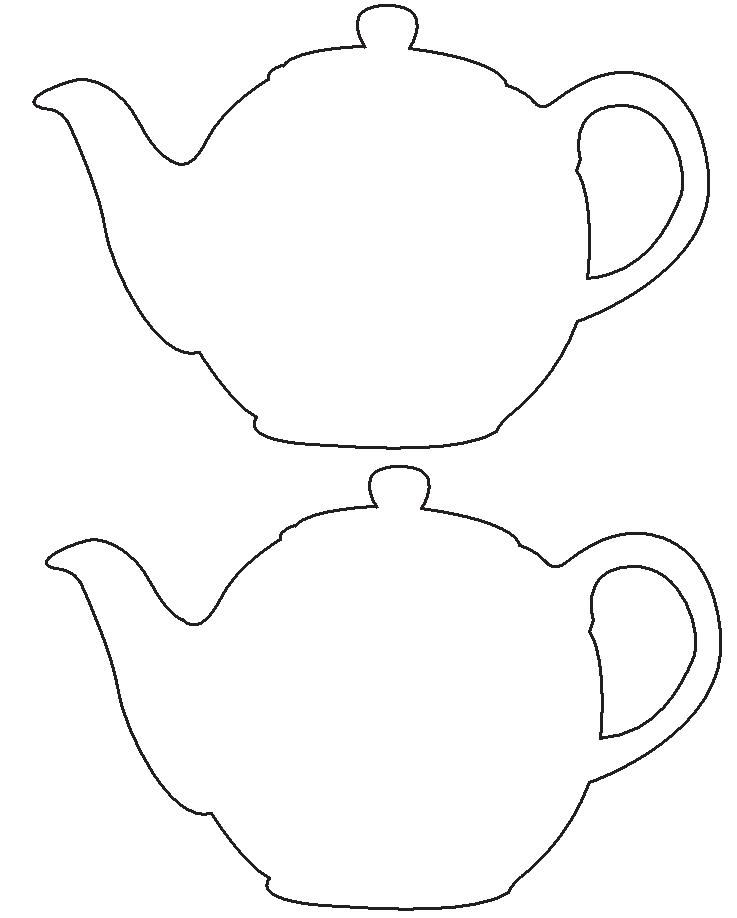 Free printable teapot card template