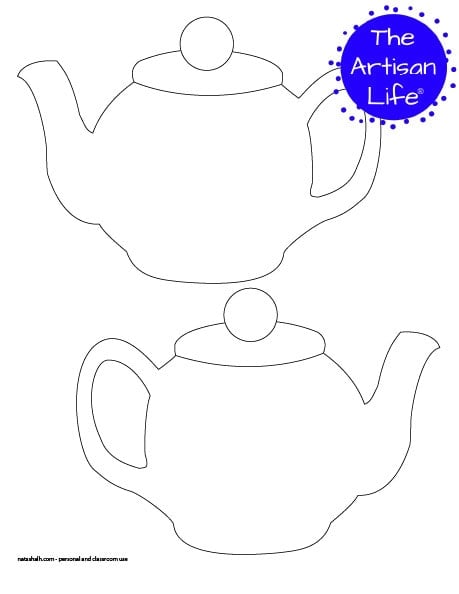 Free printable teapot templates