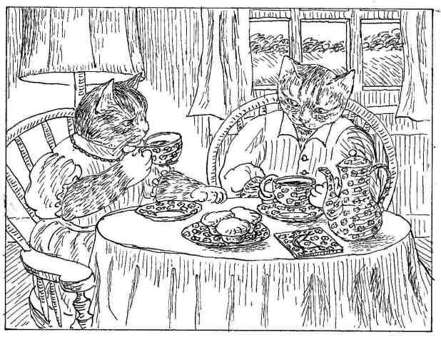 Cats coloring pages by catinka knoth