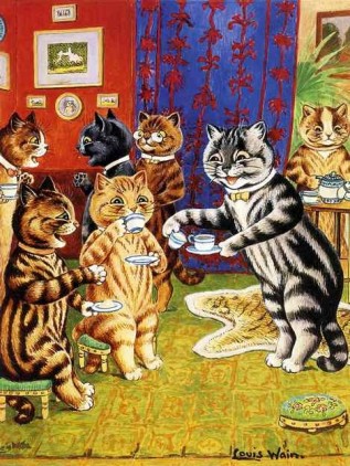 The cat tea party