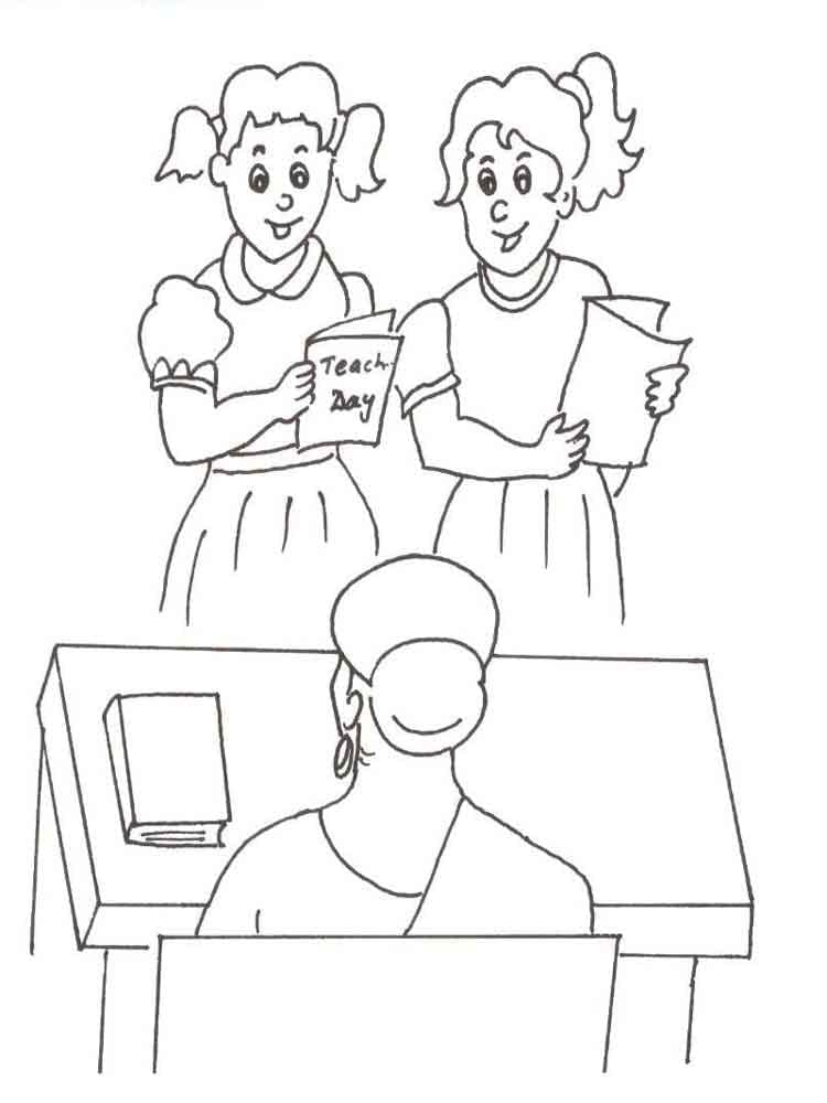 Teacher appreciation free coloring page