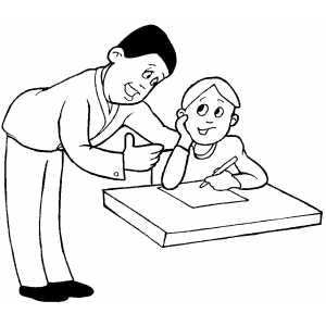 Teacher and student coloring sheet student teacher free coloring sheets