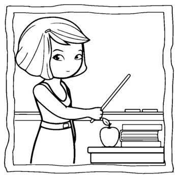 Coloring pages for teacher and student teacher coloring book by abdell hida