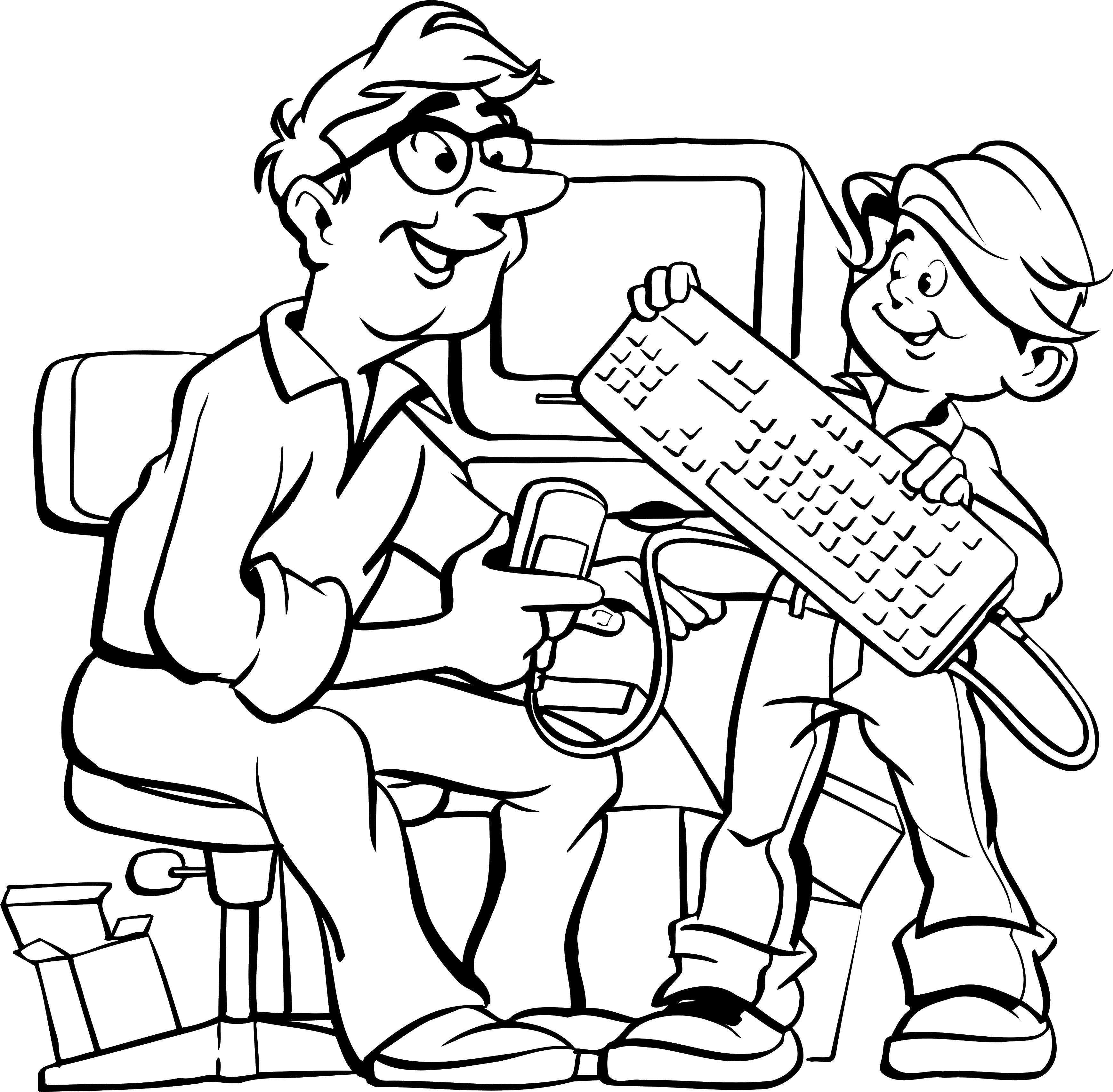 Online coloring pages teacher coloring teacher and student science