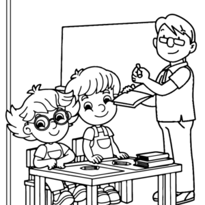 Teachers day coloring pages printable for free download