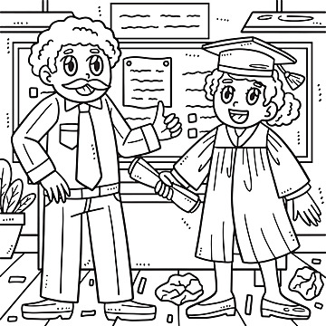 Students coloring page png transparent images free download vector files