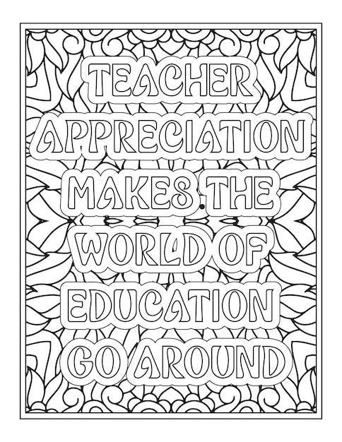 Teacher appreciation coloring pages vectors illustrations for free download