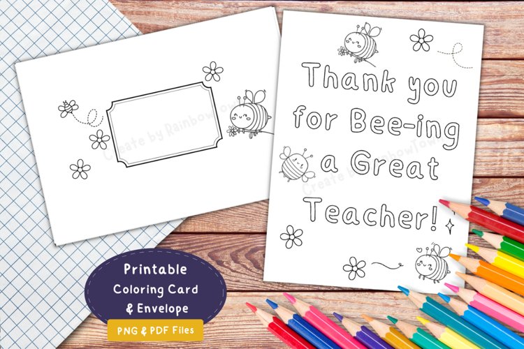 Teacher appreciation cards kids coloring pages printable