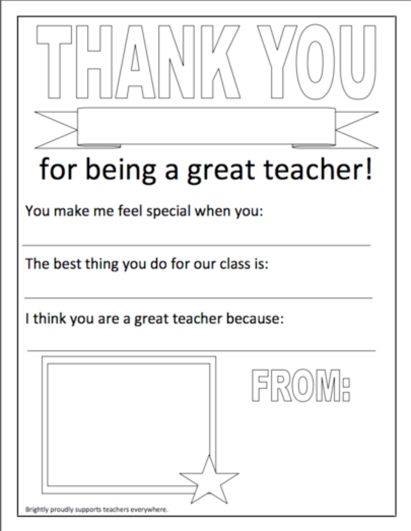 Fun and easy printables for teacher appreciation week brightly