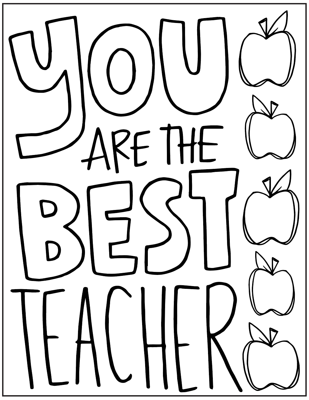 Teacher appreciation printable â xo