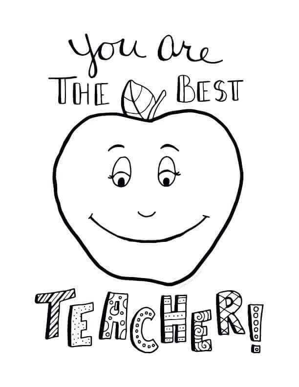 Teacher appreciation week coloring pages pdf free