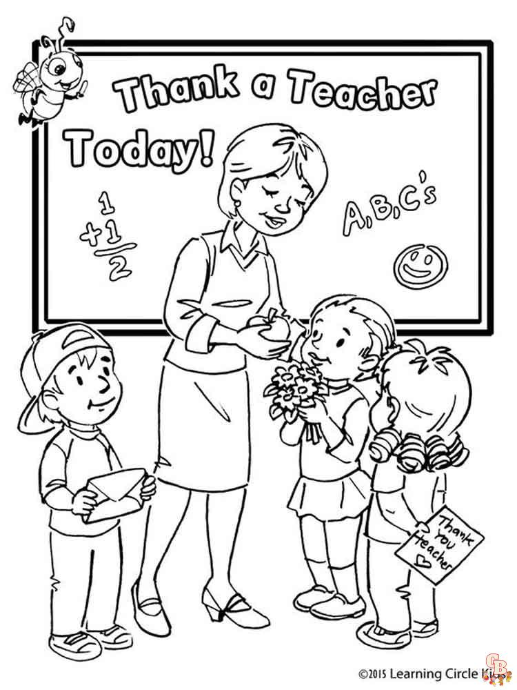 Teacher coloring pages free printable sheets to show