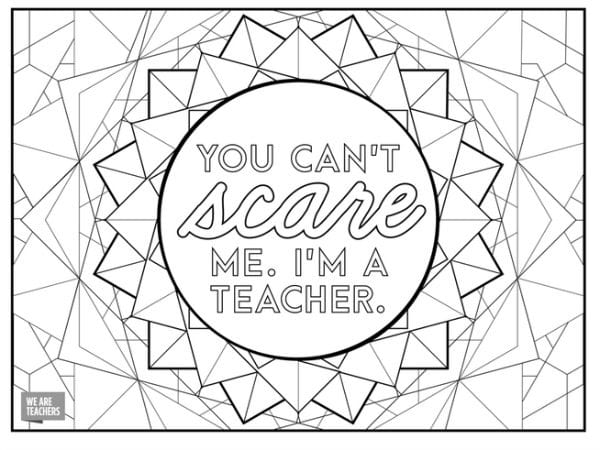 Free adult coloring pages for stressed out teachers