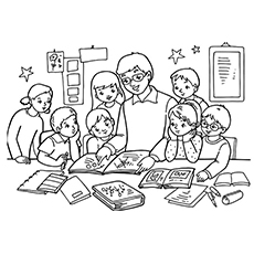 Top free printable teacher coloring pages