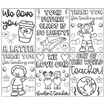Student teacher thank you coloring pages writing