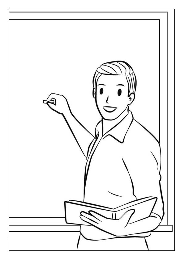 Teacher coloring pages printable coloring sheets