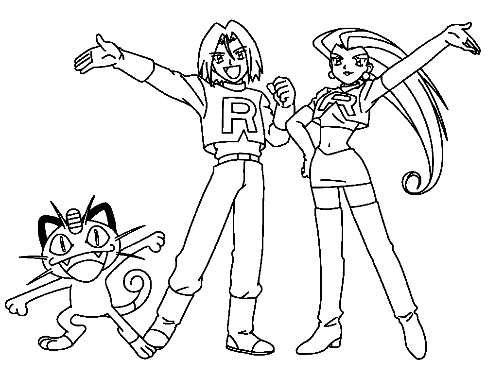 Team rocket coloring pages printable for free download