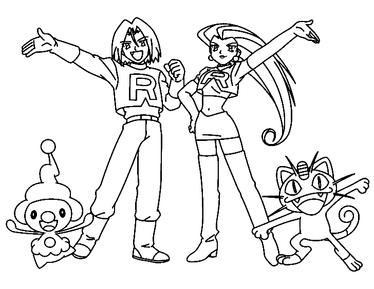 Team rocket coloring pages printable for free download