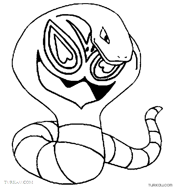 Team rockets arbok coloring page