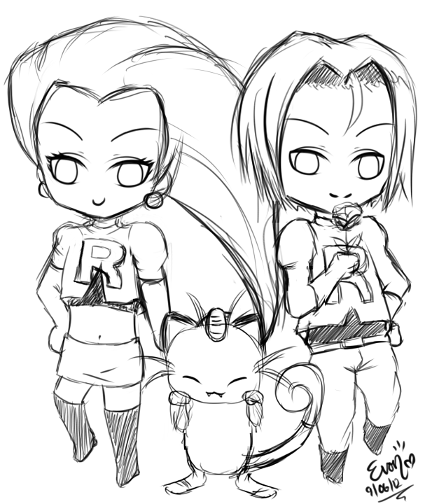 Team rocket sketch by the