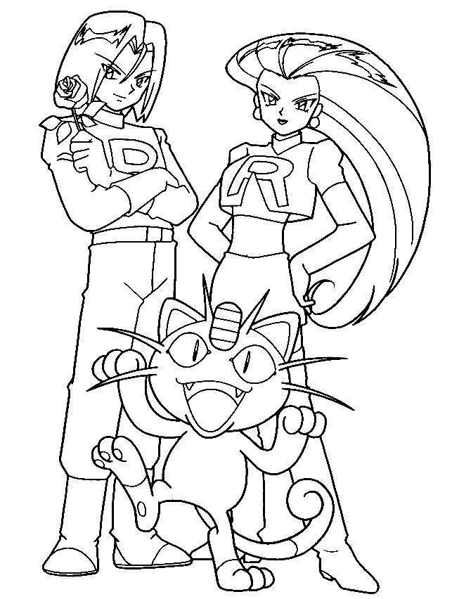 Team rocket coloring pages printable for free download