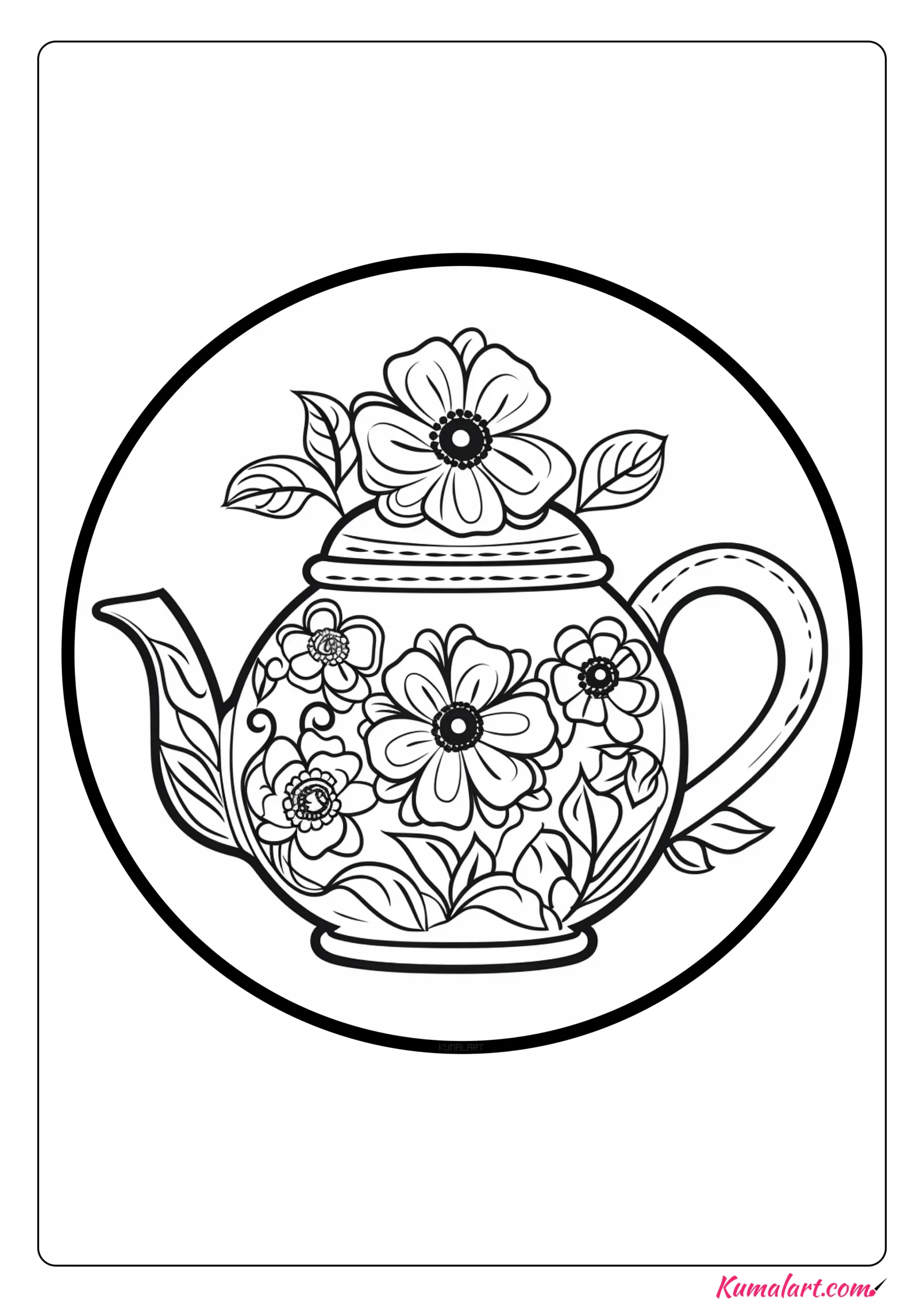 Ð free printable teapot coloring pages