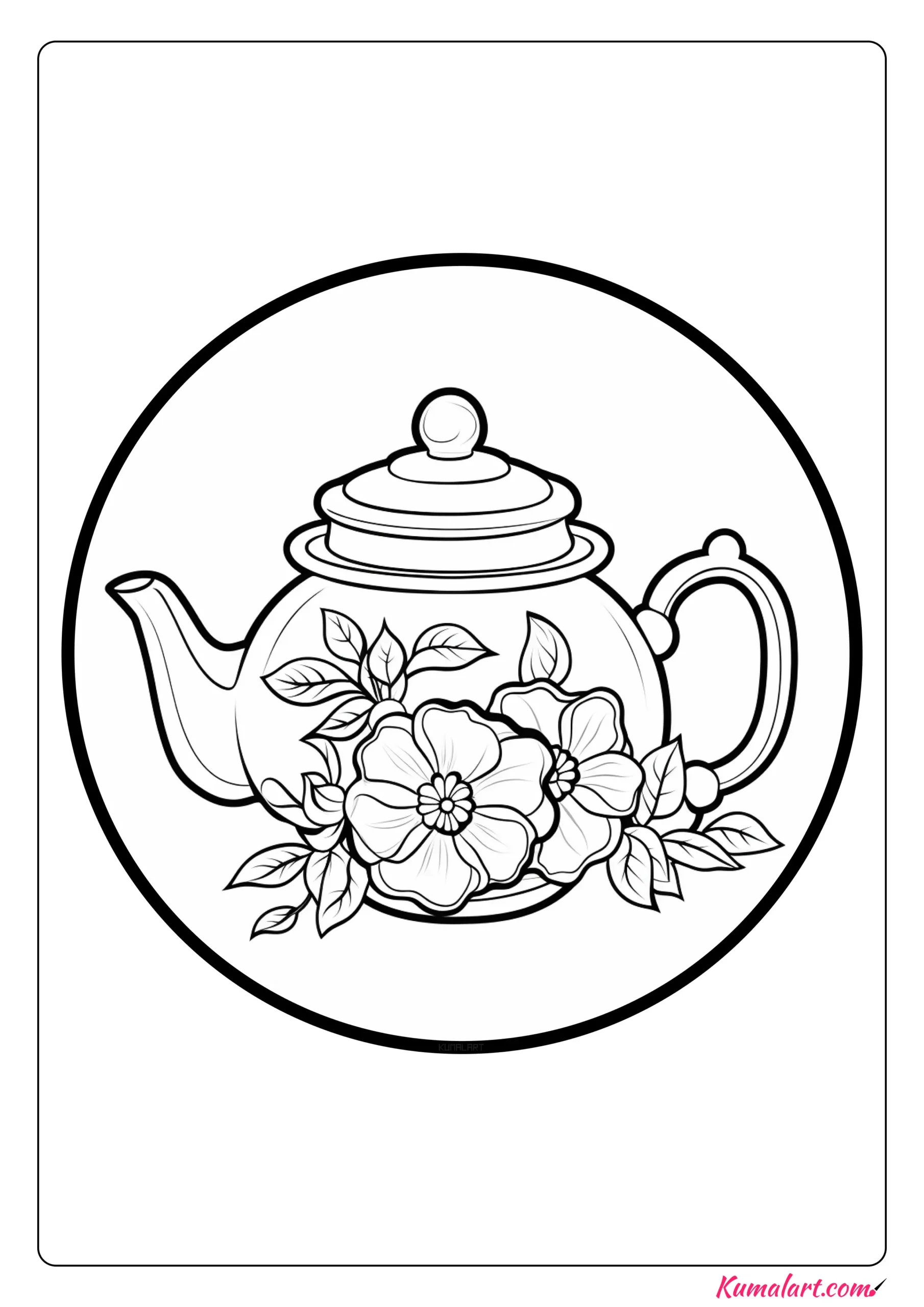 Ð free printable teapot coloring pages