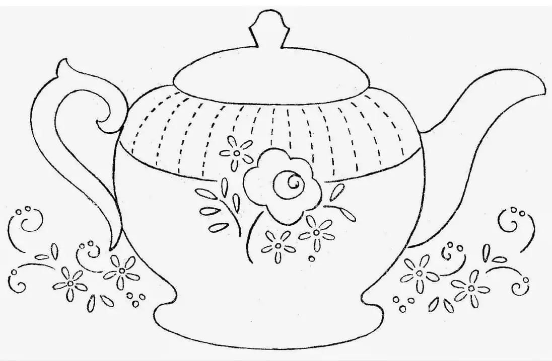 Teapot malvorlagen