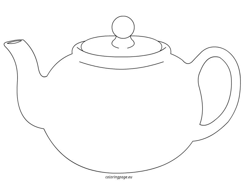 Printable coloring pages tea pots coloring pages