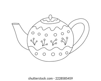 Teapot coloring pages images stock photos d objects vectors